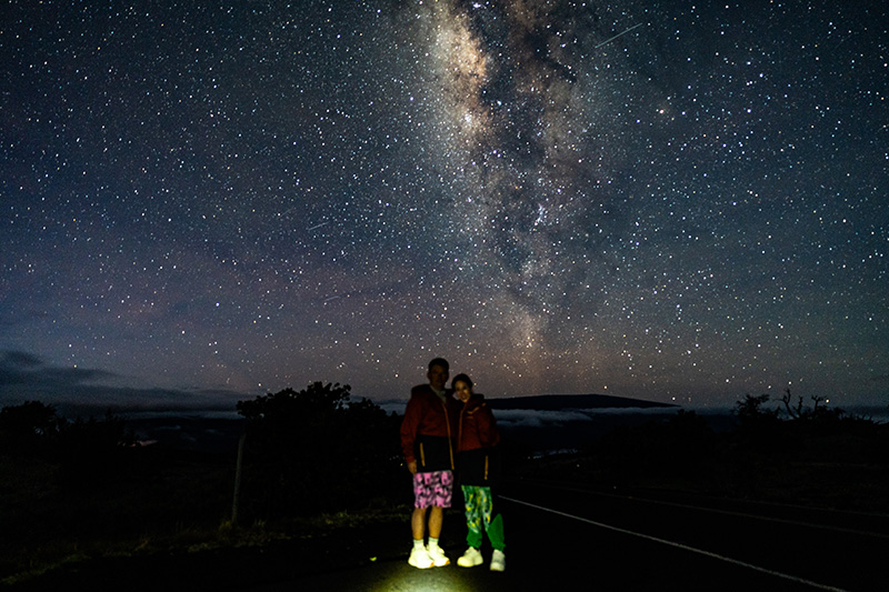 ハワイ島オプショナルツアー 明け方のマウナケア星空観察